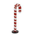 China Whole Sale Price Large Outdoor Fiberglass 8 ft Candy Cane Props for bar Decoration