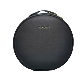 Large Capacity Portable Travel Cosmetic Storage Bag Round Makeup Bag with LED Light Round Mirror Makeup Mirror Product Category