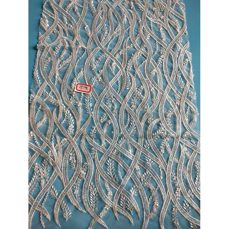Wholesale New and Fashionable Wedding Dress Lace Fabric Tulle Bridal Lace Fabric Embroidery