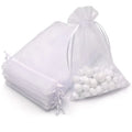 100PCS Fashion Mesh Organza Bags 4x6 Custom Logo Jewelry Bag Pouch Drawstring Gift Candy Organza Bag for Wedding Party