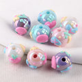 Wholesale  DIY Hand Painted Beads Manufacturer Loose  Acrylic Beads for Phone Chain Necklace Bags Cloth Making