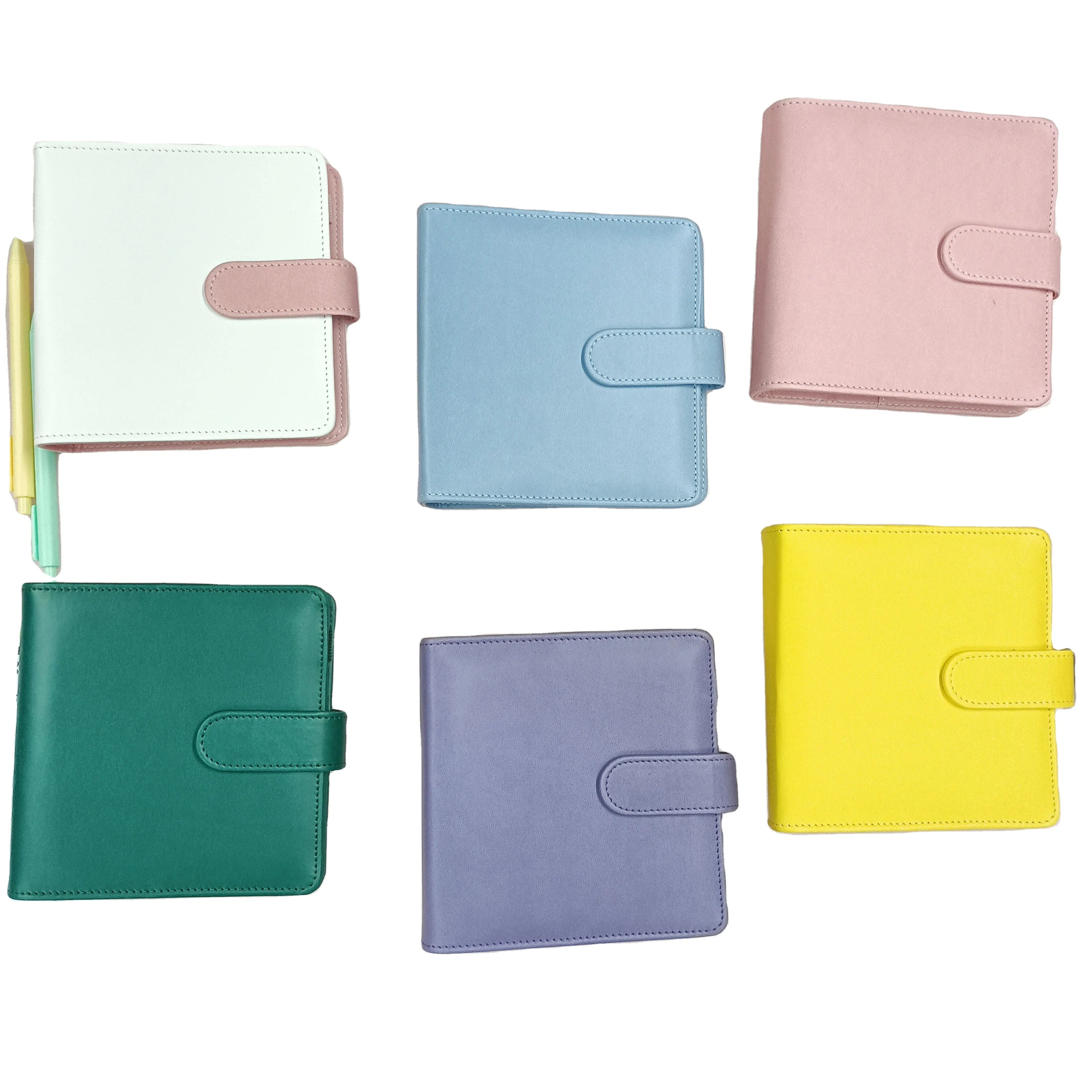 Best Selling Products 2023 6Rings Spiral Business Office Notebook Planner Agenda Square Card Binders B6 Binder Budget Planner