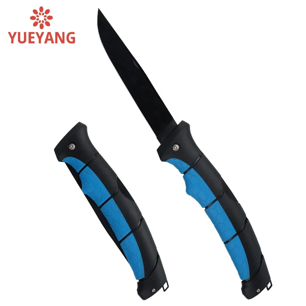 YUEYANG 6'' Stainless Steel Folding Knife with PP Handle for Kitchen Fishing Filleting & Bait Fishing Boat Accessories