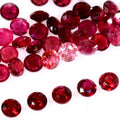Datian Budget-Friendly Natural Ruby Gemstone 0.7-1.4mm Round Cut Heat Treated Stone Red Color for Cost-Conscious Buyers