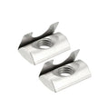 Carbon Steel Galvanized and Nickel Plated 30/40S Roll-in T-nut with Spring Leaf M4 M5 M6 M8 Slot 8