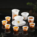 11pcs Ceramic Tea Set Porcelain Gaiwan and Cups Tea Accessories