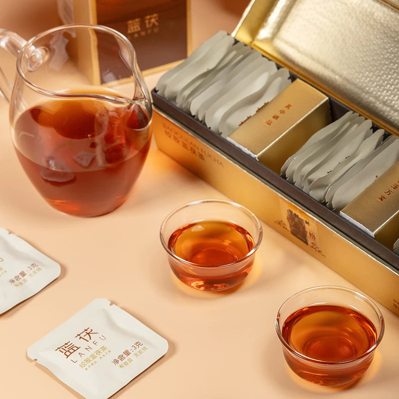 Oriental Herbal Tea Chinese Organic Gynostemma Tea Post-fermented Black Fu Probiotic Dark Tea Jiaogulan
