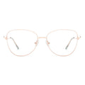 2024 Fashion Classic Material Light Reading Special Anti Blue Cat Eye Metal Frame for Man and Women