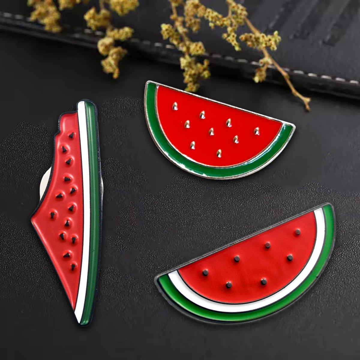Watermelon Design Wholesale  Palestine Map Ribbon Butterfly Badge Pin 3M Sticker Magnet