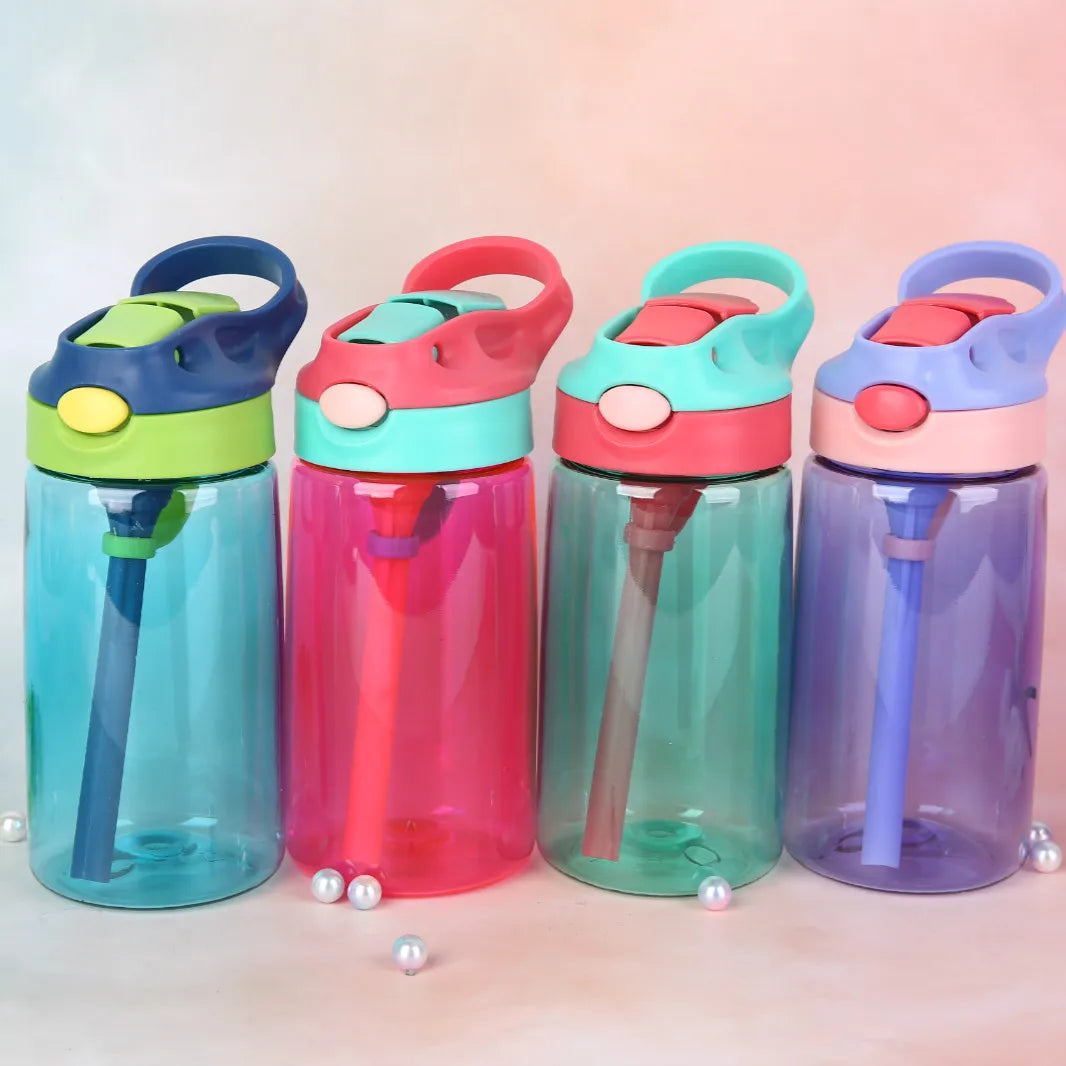 Available Kids Hiking Water Bottle Custom logo Bpa Free Children Plastic Drink Bottle