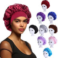 Hot Selling Wide-brimmed Elastic Hair Hat Polyester Satin nightcap Ladies Chemo Hat Headscarf Hat