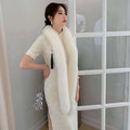 New Style Long Scarf Fox Fur Double-sided Fur Unisex Scarf Full Fur Winter Scarf Boa Stole for Women