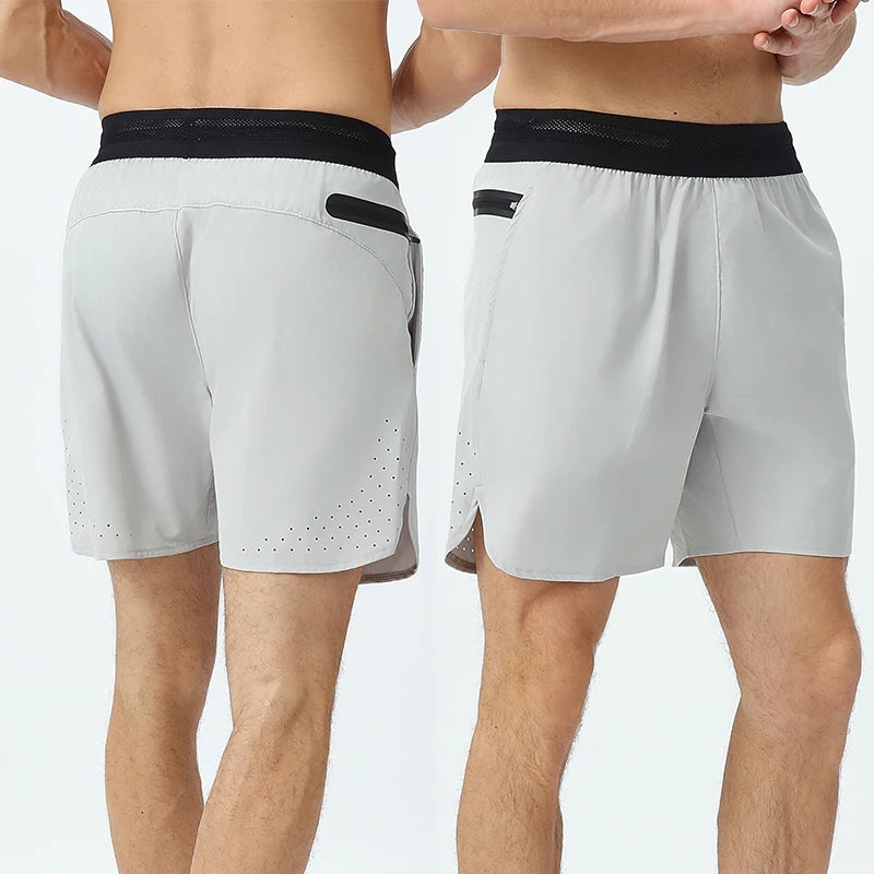 Outdoor Stretch Waistband Athletic Shorts Running Gym Shorts for Men