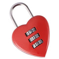 ODM Padlock Luggage Code Lock Heartbeat Shape Password Small Lock Enthusiast Combination Lock