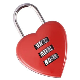 ODM Padlock Luggage Code Lock Heartbeat Shape Password Small Lock Enthusiast Combination Lock