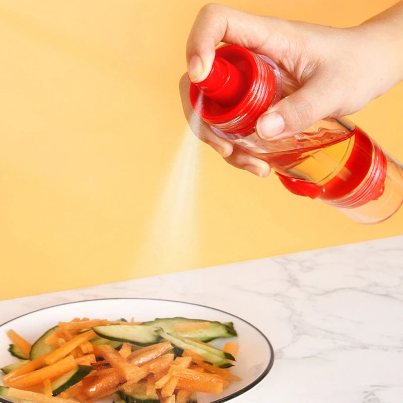 New Styles 2 in 1 Olive Oil Dispenser Bottle Premium Food Grade Ps Silicone BBQ Olive Oil Spray Bottle for Kitchen