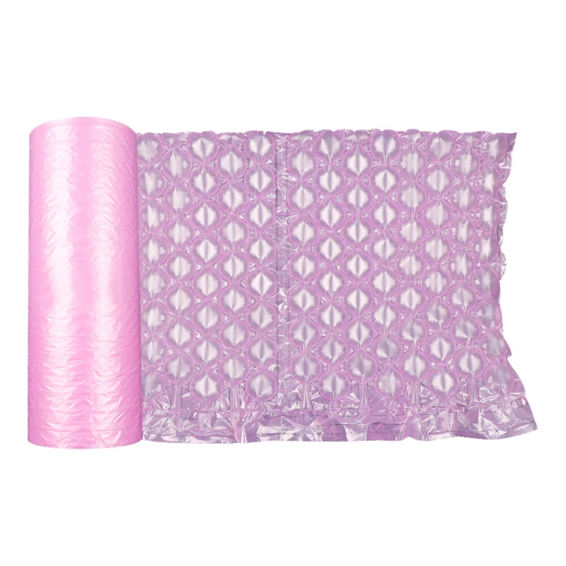 Width PE Eco-Friendly Bubble Roll Air Cushion Wrap Film Inflate Shock-Proof Protective Edge Protector