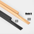 Aluminium Profile Solid Furniture Kitchen Door Pull Handle Black Gold Knob 1meter T bar Home Decoration Wardrobe Cabinet Handle