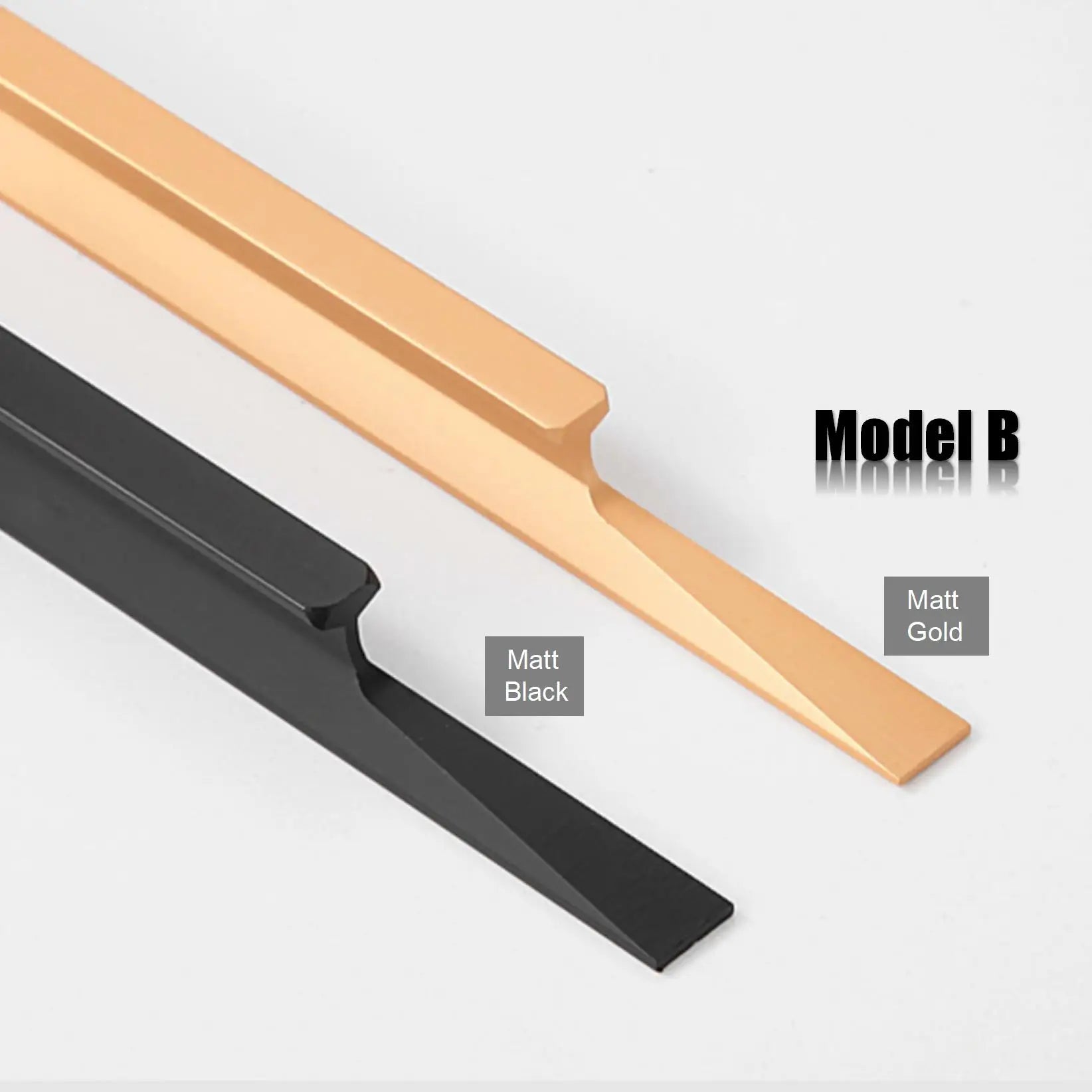 Aluminium Profile Solid Furniture Kitchen Door Pull Handle Black Gold Knob 1meter T bar Home Decoration Wardrobe Cabinet Handle