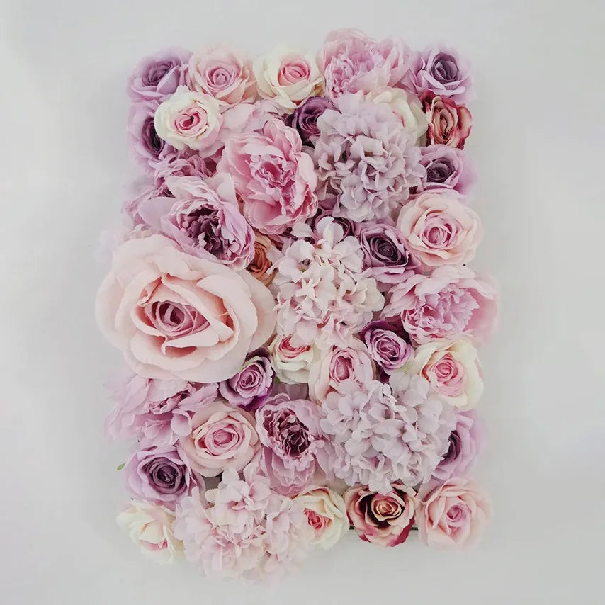 New Design Factory Direct Supplier Artificial Flower Wedding Decor Rose and Hydrangea Flower Wall