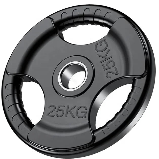 Free Weight 5kg 10kg 12.5kg 25KG Black Barbell Plates Discs for Lifting and Strength Training Solid Cast Iron Core Weights