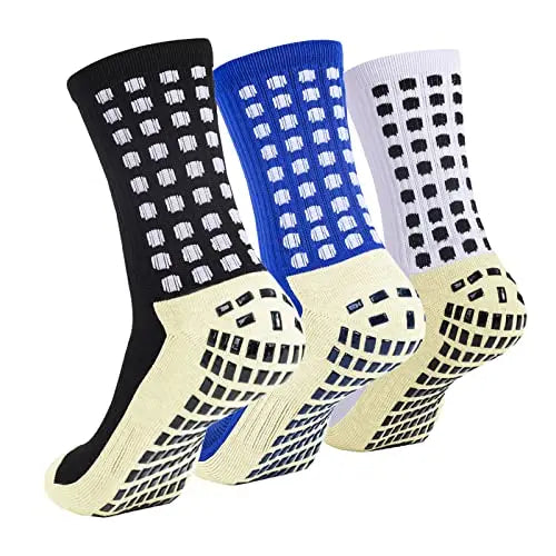 Football Socks Round Silicone Suction Cup Grip Anti Slip Soccer Socks Sports Men Women Baseball Rugby Cycling Socks
