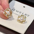 Romantic Elegant Wavy Floating Silk Earrings for Girls S925 Pure Silver Ear Needles & 5-6mm Natural Freshwater Pearls