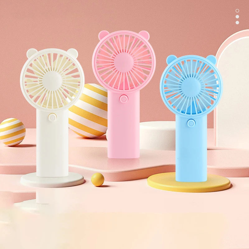 Portable Mini Air Cooling Fan Without AAA Battery Travel Handheld Fan Low Price Outdoor Promotional Gifts Operating Plastic