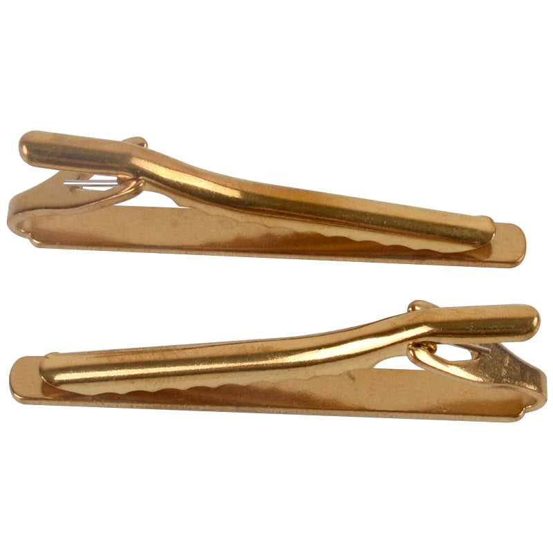 Factory Brass Tie Clip Metal Fashion Design Cuff Link Custom Metal Cufflinks and Tie Clip Set