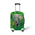 ONE2 Design Dog Animal Print Fashion Transparent Luggage Cover for Airplane Cabin case Suitcase