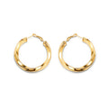 Twist Earrings Titanium Steel C Shape Hot Selling 18 K Gold Plated Earrings
