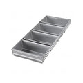 Custom Size Aluminum/Aluminized Steel 3/4/5 Strap Bread Loaf Pan With Non-stick Loaf Pan Set With Lid Toast Tin
