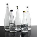 Super Flint White Water Glass Bottle Mineral and Soda Glass Bottles With Screw Cover