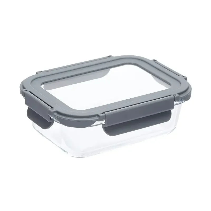 Glass Food Containers with Airtight Lock Lids Kitchen Storage Containers Glass Microwave Safe Glass Containers for Kitchen