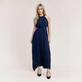 Dark Blue Formal Dress for Women Floor-length Elegant Free Shipping Dresses Famale Dresses