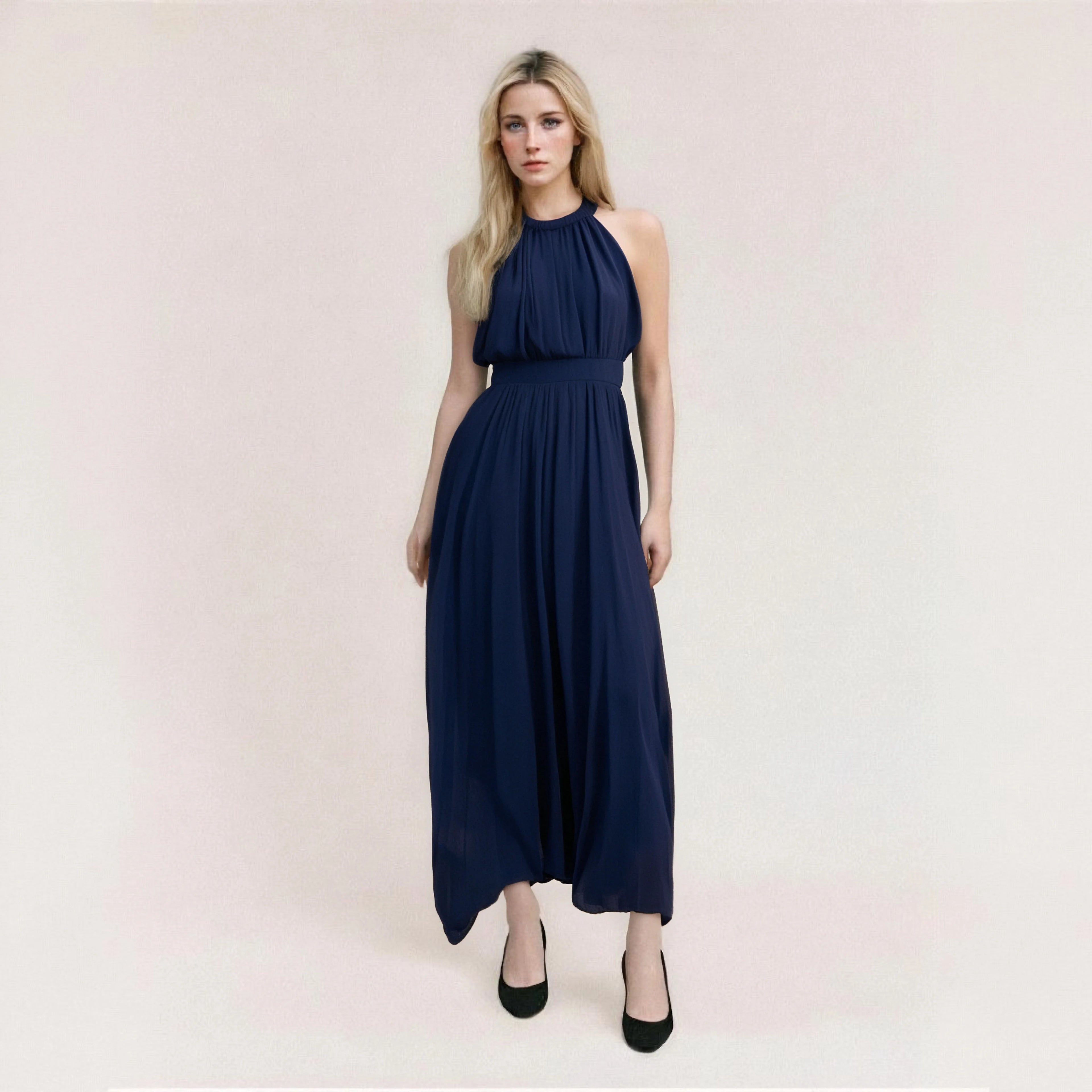 Dark Blue Formal Dress for Women Floor-length Elegant Free Shipping Dresses Famale Dresses