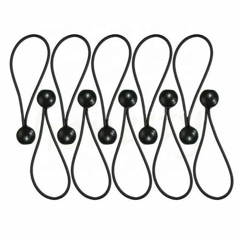 Tie Strapping Elastic Rubber Ropes With Black Plastic Bungee Ball Head Binding Luggage Rope Tent Trampoline