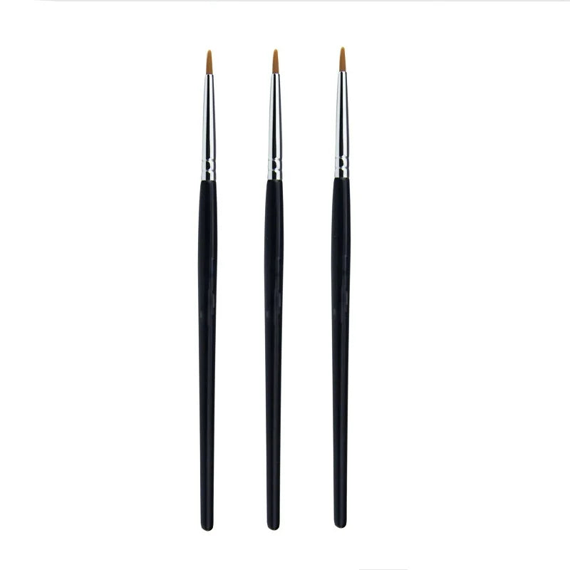 Private Label Vegan Eye Liner Eyeliner Brush Makeup With Wood Handle