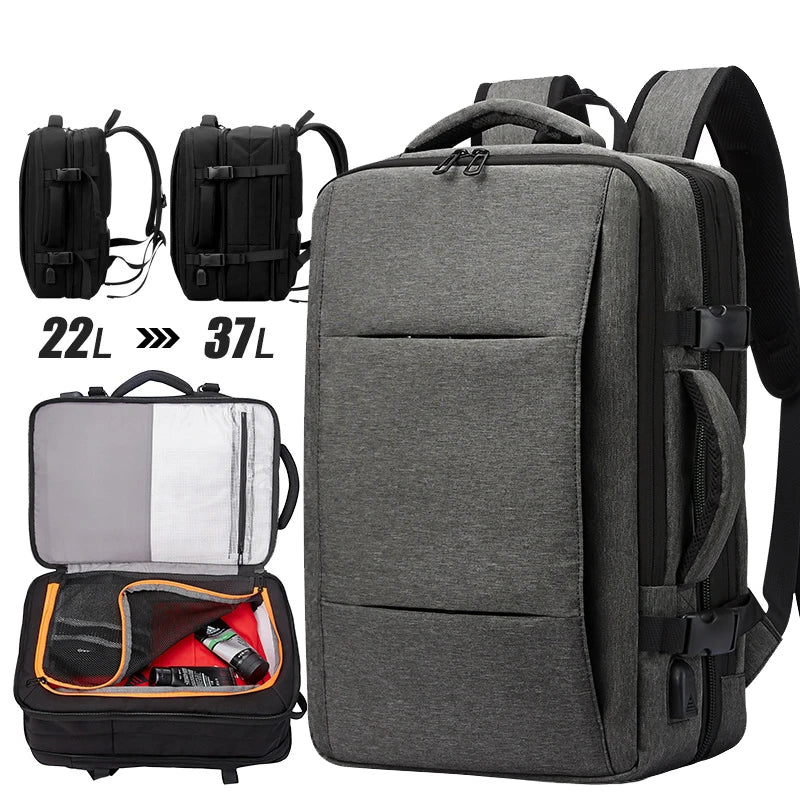 Wholesale Men 18 Inch Laptop Nylon Travel Large Capacity  Weekend BackPack  Waterproof Business Cabin Travel Backpack