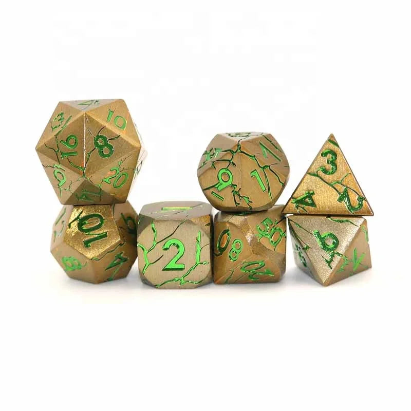 Board Game Dnd Polyhedral Metal Custom Rpg Dice