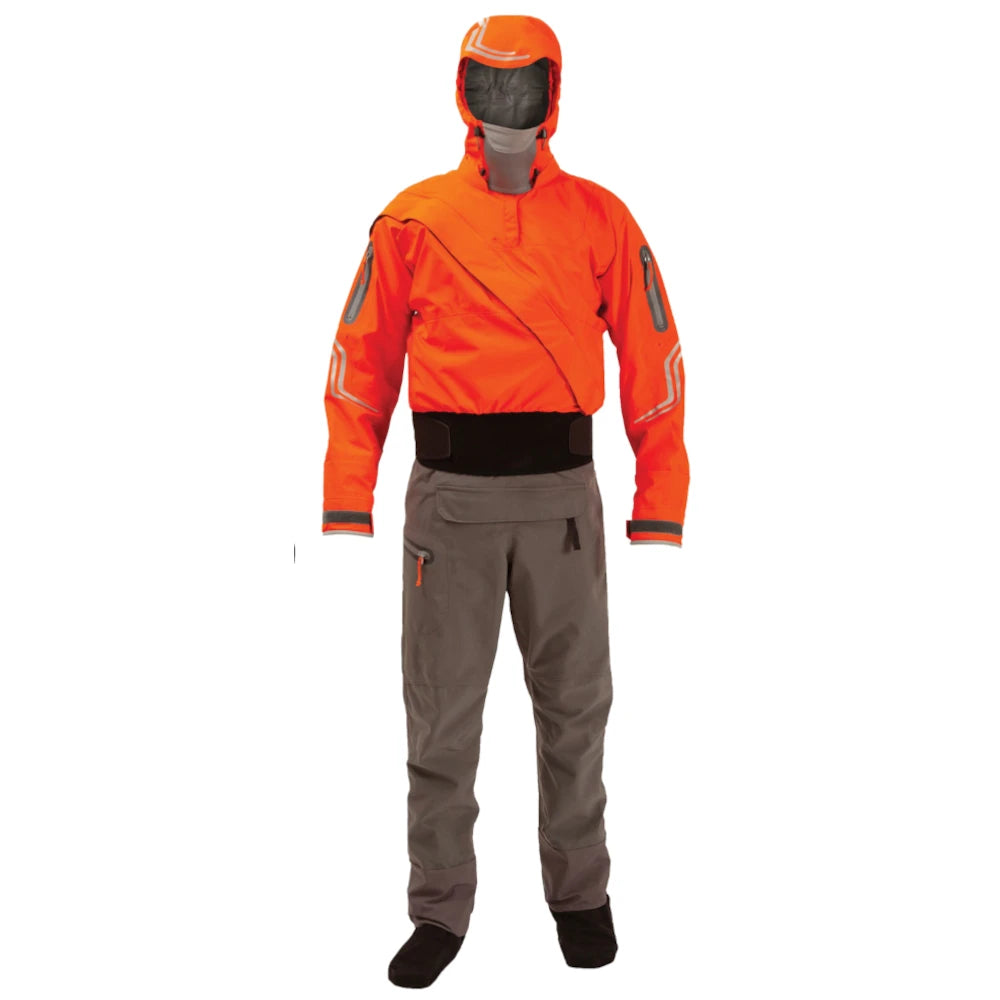 Zenory Waterproof Neoprene Whitewater Diving Drysuit Back Hips Zipper Professional 3-Layer Sailing Dry Suit for Women