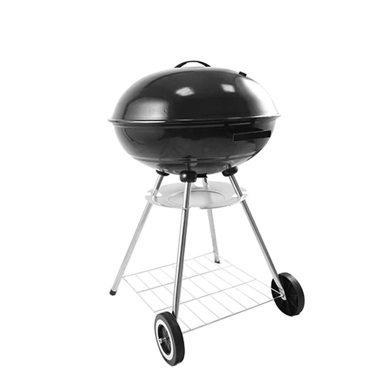 18-Inch Modern Style Round Kettle Trolley Outdoor Charcoal BBQ Grill Portable Steel Grill for Sale MegaBDM