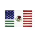 Cheap STOCK 100%polyester 3x5 Foot USA Mexico Friendship American Mexican Unity Banner