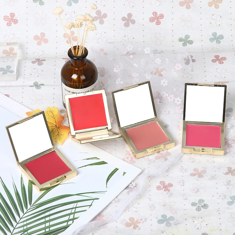 Low MOQ Single Blush Cream Makeup Began Private Label Blush Palette Blush