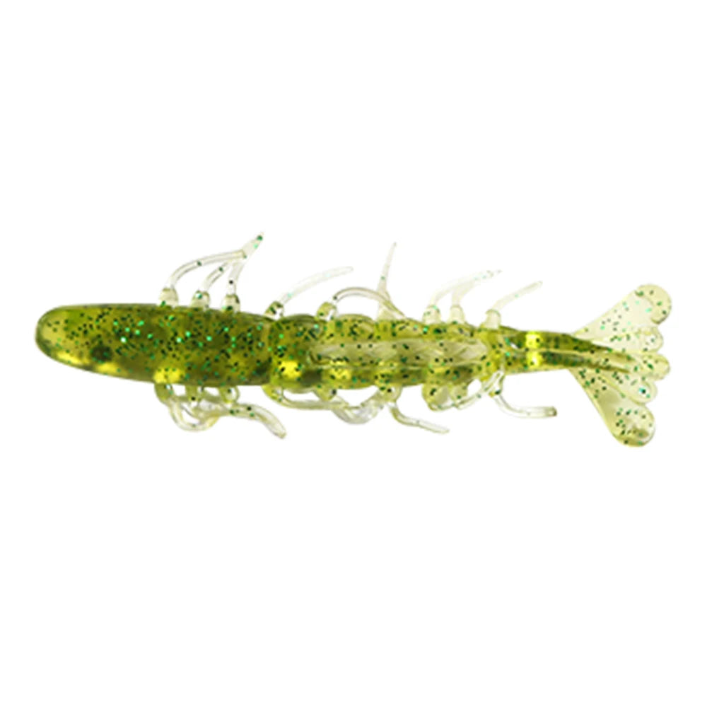 Newbility Fishing Lure 3.5g 90mm Soft Grub Baits Shrimp Tail Soft Fishing Lure