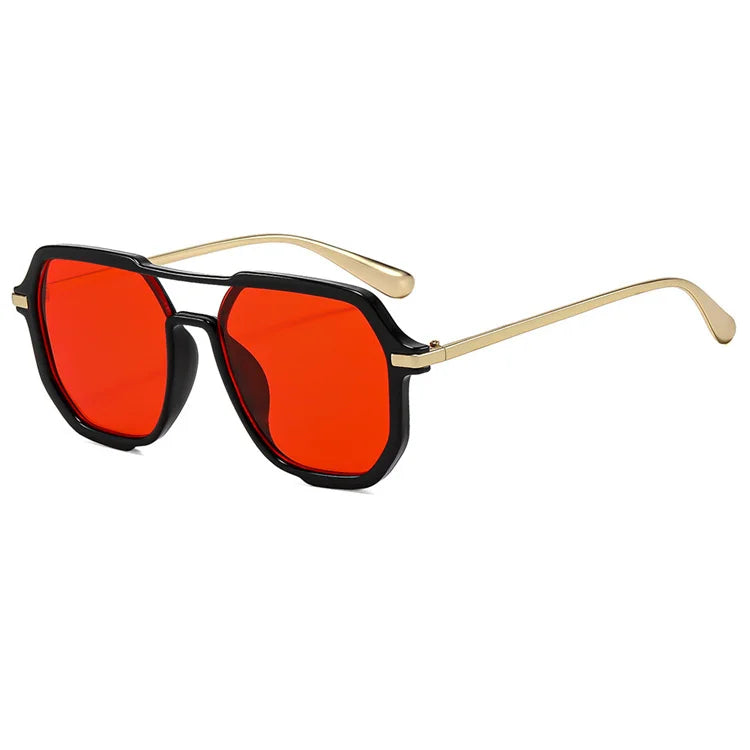 Custom Own Square Elegant Fashionable Ins Shades Flat Top Outdoor Colorful Circle Sun Glasses Lenses Pink Green Frame Shades