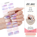 Huizi Nail Supplies Wholesale Semi Cured Gel Nail Strip Stickers Non-Toxic Long Lasting Semi Cured Gel Nail Wraps