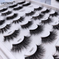 Best Selling Luxury 25mm Mink Eyelash 3D Full Strip Lashes Private Label Fluffy 3D Mink Lashes MOQ 10 Pairs
