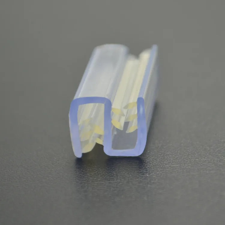 Small Clip Promotion Display Label Holder Plastic PVC Extrusion  Plastic Strip for Supermarket store and so on