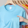 Men's T Shirts White Tee Shirt Custom 100% Cotton Mens Tshirts Blanks Oversized T-shirts